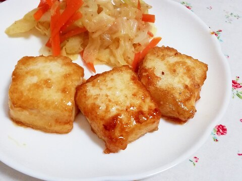 水切り不要簡単！揚焼きでヘルシー♪甘辛揚げ出し豆腐